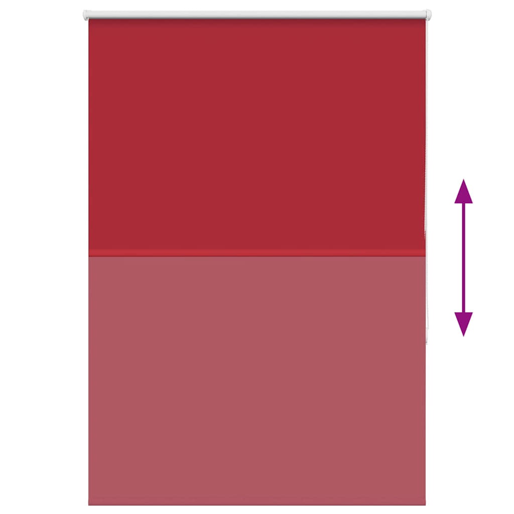 vidaXL Store occultant Rouge 105x130cm Largeur tissu 100,7cm Polyester