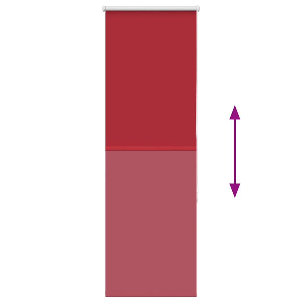 vidaXL Verdunkelungsrollo Rot 50x150 cm Stoffbreite 45,7 cm Polyester