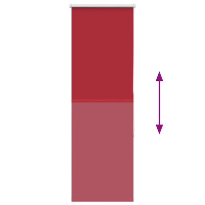 vidaXL Verdunkelungsrollo Rot 50x150 cm Stoffbreite 45,7 cm Polyester