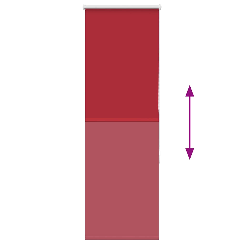 vidaXL Verdunkelungsrollo Rot 55x150 cm Stoffbreite 50,7 cm Polyester
