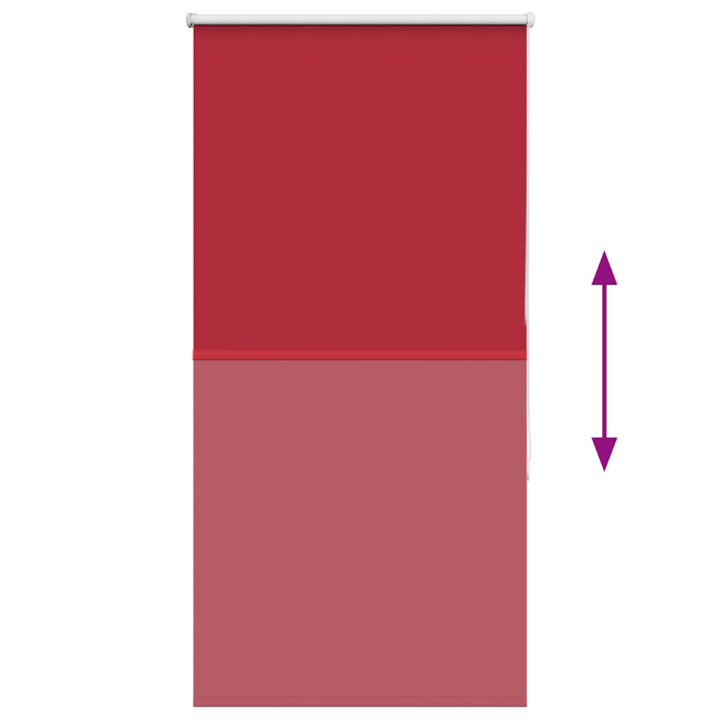 vidaXL Verdunkelungsrollo Rot 80x150 cm Stoffbreite 75,7 cm Polyester