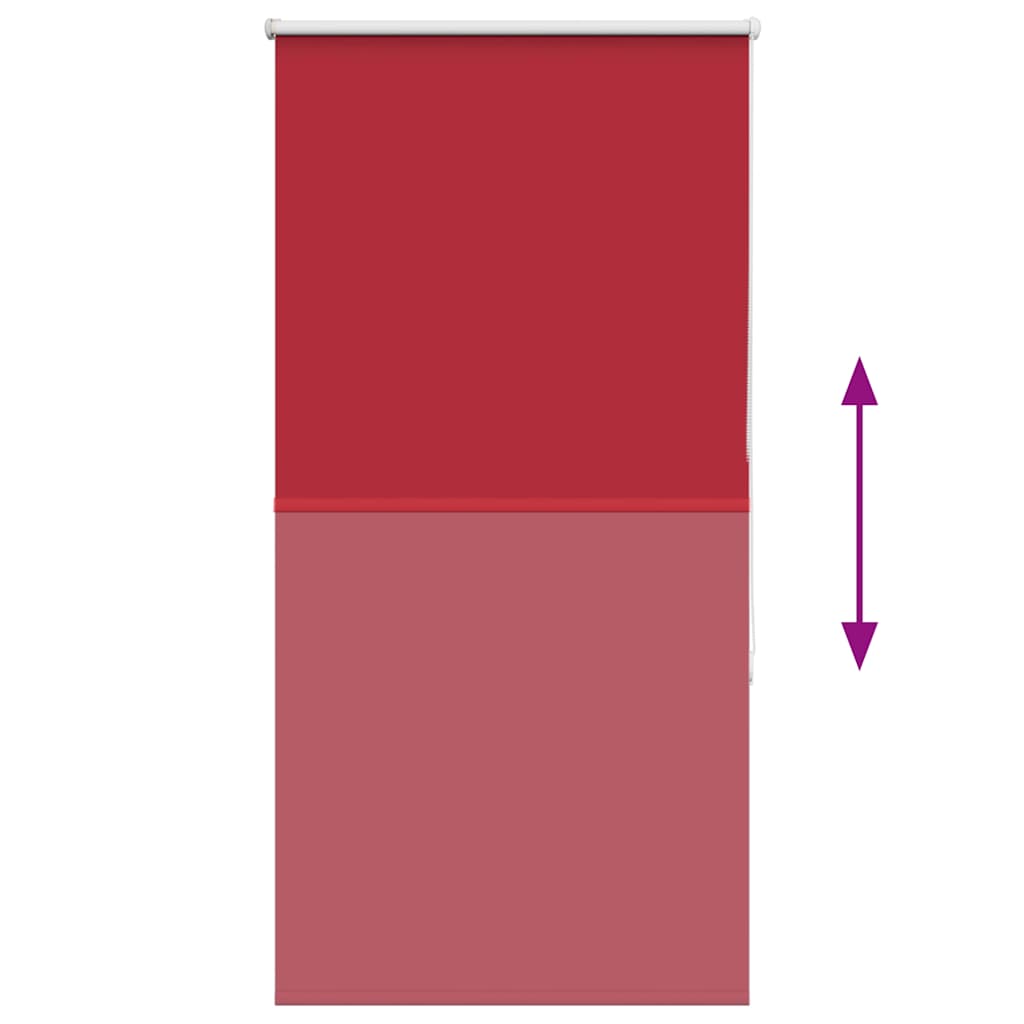 vidaXL Verdunkelungsrollo Rot 85x150 cm Stoffbreite 80,7 cm Polyester