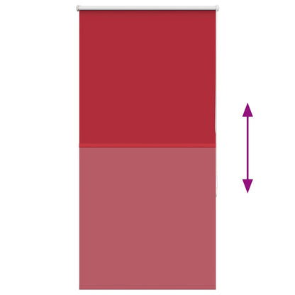 vidaXL Verdunkelungsrollo Rot 85x150 cm Stoffbreite 80,7 cm Polyester