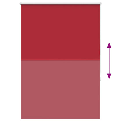 vidaXL Verdunkelungsrollo Rot 115x150cm Stoffbreite 110,7cm Polyester