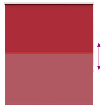 vidaXL Verdunkelungsrollo Rot 125x150cm Stoffbreite 121,6cm Polyester