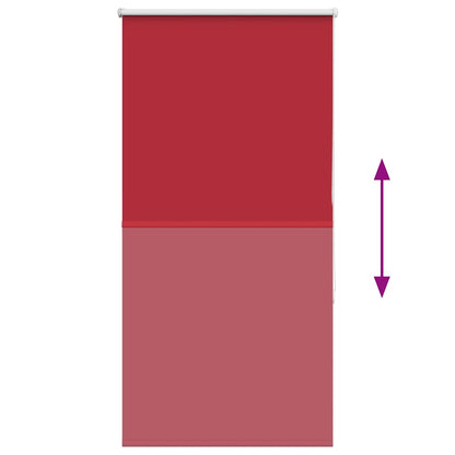 vidaXL Verdunkelungsrollo Rot 65x175 cm Stoffbreite 60,7 cm Polyester