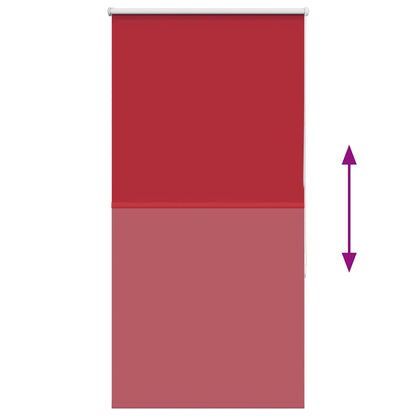 vidaXL Verdunkelungsrollo Rot 75x175 cm Stoffbreite 70,7 cm Polyester