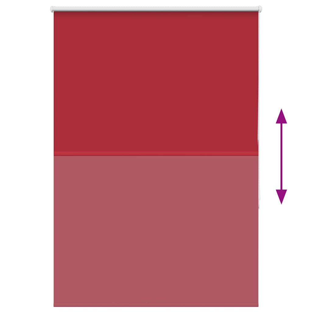 vidaXL Verdunkelungsrollo Rot 105x175cm Stoffbreite 100,7cm Polyester