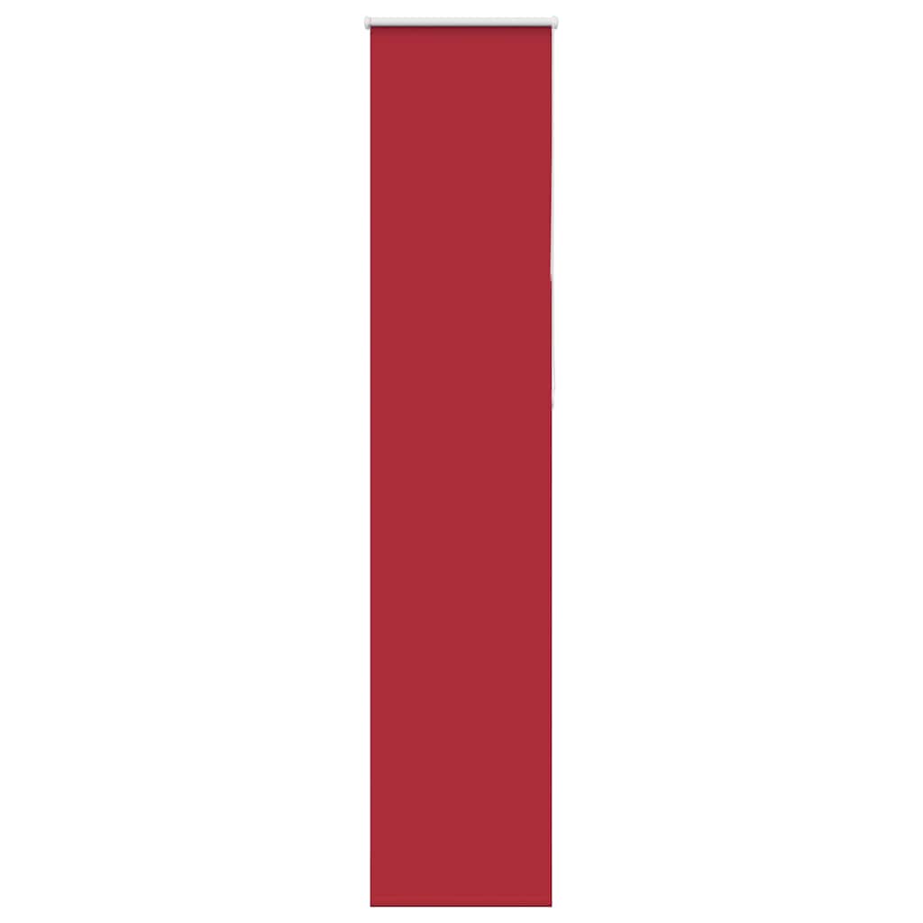vidaXL Verdunkelungsrollo Rot 40x210 cm Stoffbreite 35,7 cm Polyester