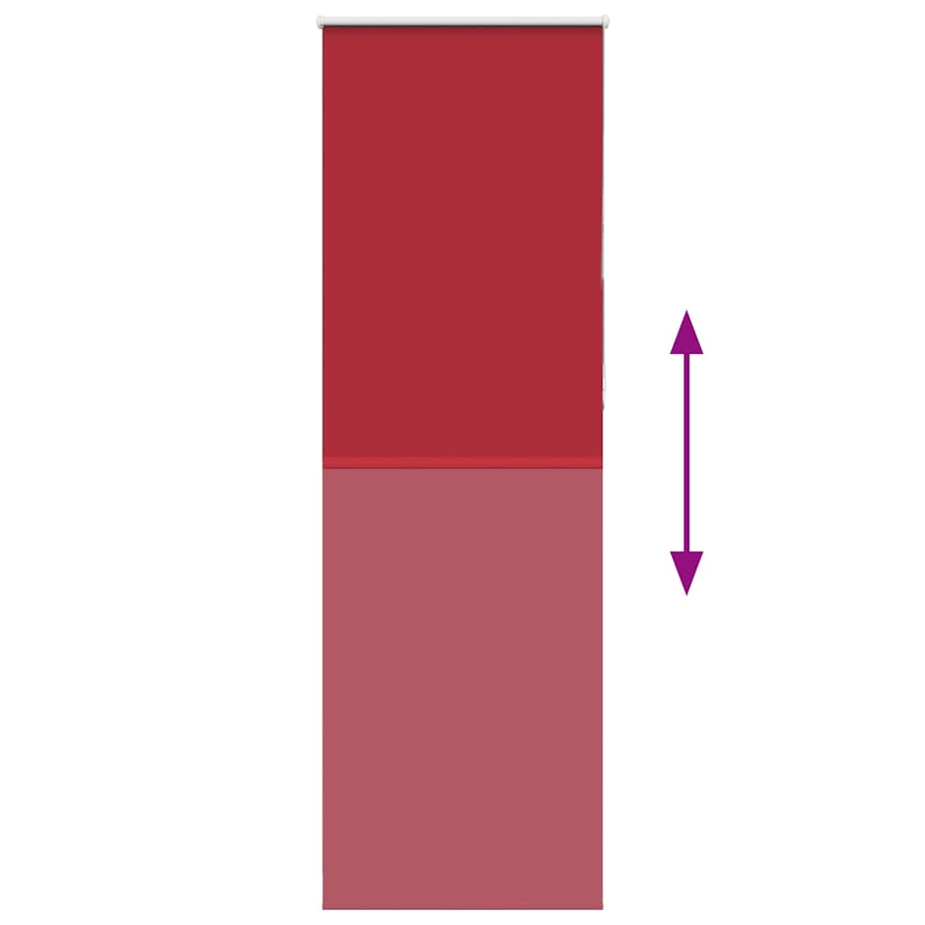 vidaXL Verdunkelungsrollo Rot 70x210 cm Stoffbreite 65,7 cm Polyester