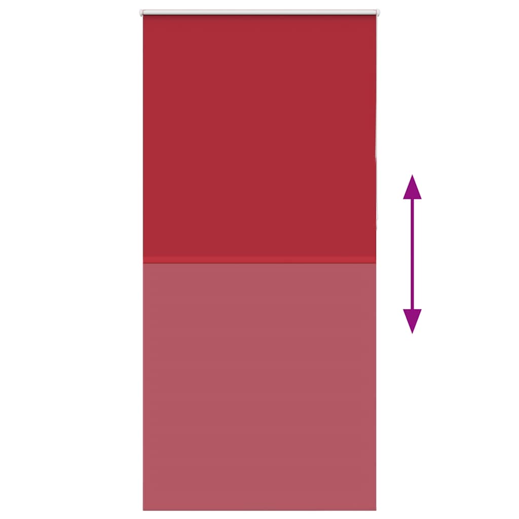 vidaXL Verdunkelungsrollo Rot 100x210cm Stoffbreite 95,7 cm Polyester