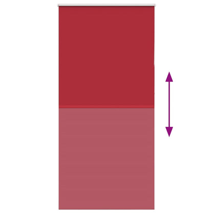 vidaXL Verdunkelungsrollo Rot 100x210cm Stoffbreite 95,7 cm Polyester