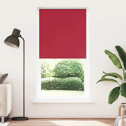 vidaXL Store Enrouleur Occultant Rouge 115x210 cm Largeur du Tissu 110,7 cm Polyester