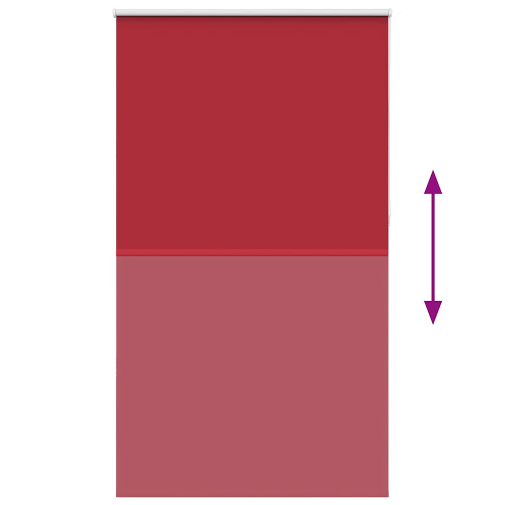 vidaXL Verdunkelungsrollo Rot 135x210cm Stoffbreite 131,6cm Polyester