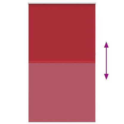 vidaXL Verdunkelungsrollo Rot 135x210cm Stoffbreite 131,6cm Polyester