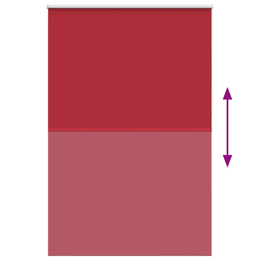 vidaXL Verdunkelungsrollo Rot 160x210cm Stoffbreite 156,6cm Polyester