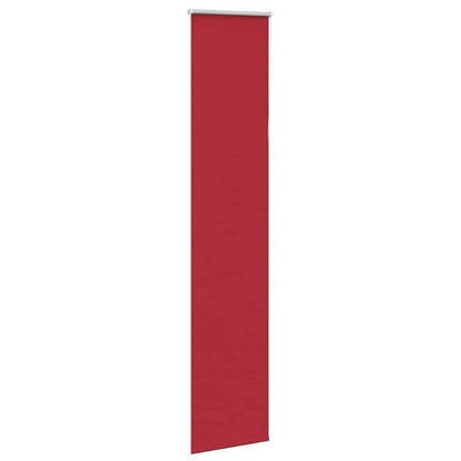 vidaXL Verdunkelungsrollo Rot 55x230 cm Stoffbreite 50,7 cm Polyester