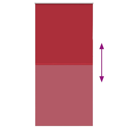 vidaXL Verdunkelungsrollo Rot 100x230cm Stoffbreite 95,7 cm Polyester