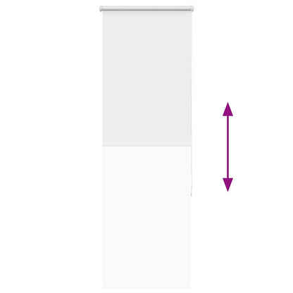 vidaXL Verdunkelungsrollo Weiß 40x130cm Stoffbreite 35,7 cm Polyester