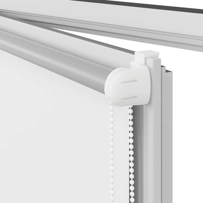 vidaXL Verdunkelungsrollo Weiß 70x130cm Stoffbreite 65,7 cm Polyester