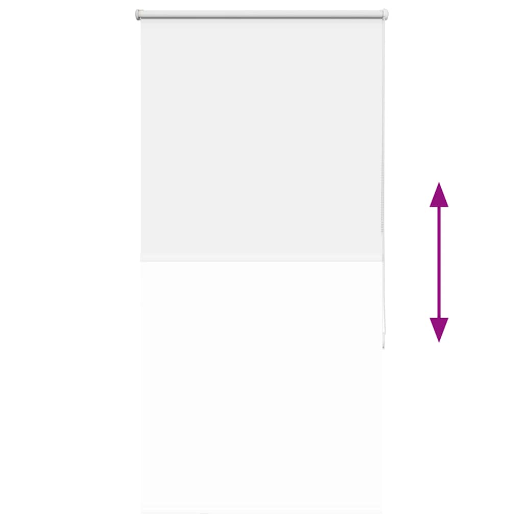 vidaXL Verdunkelungsrollo Weiß 70x130cm Stoffbreite 65,7 cm Polyester