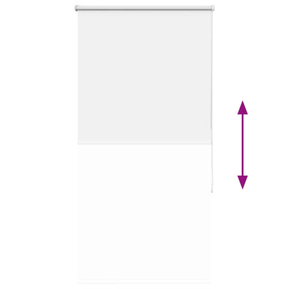 vidaXL Verdunkelungsrollo Weiß 70x130cm Stoffbreite 65,7 cm Polyester