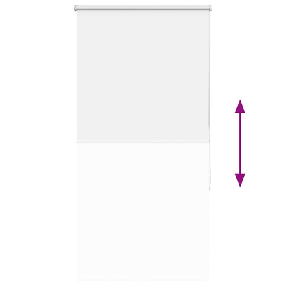 vidaXL Verdunkelungsrollo Weiß 75x130cm Stoffbreite 70,7 cm Polyester