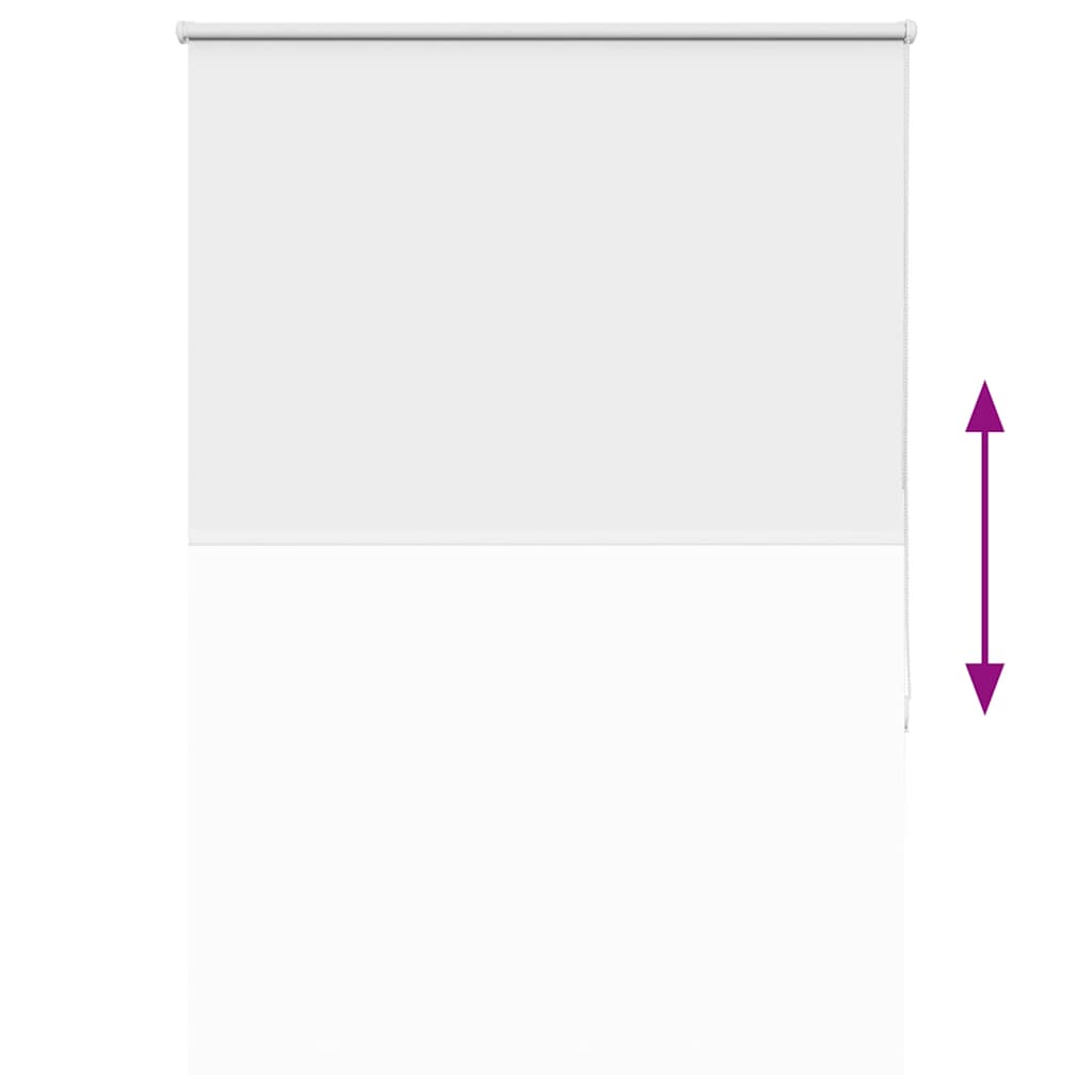vidaXL Verdunkelungsrollo Weiß 90x130cm Stoffbreite 85,7 cm Polyester