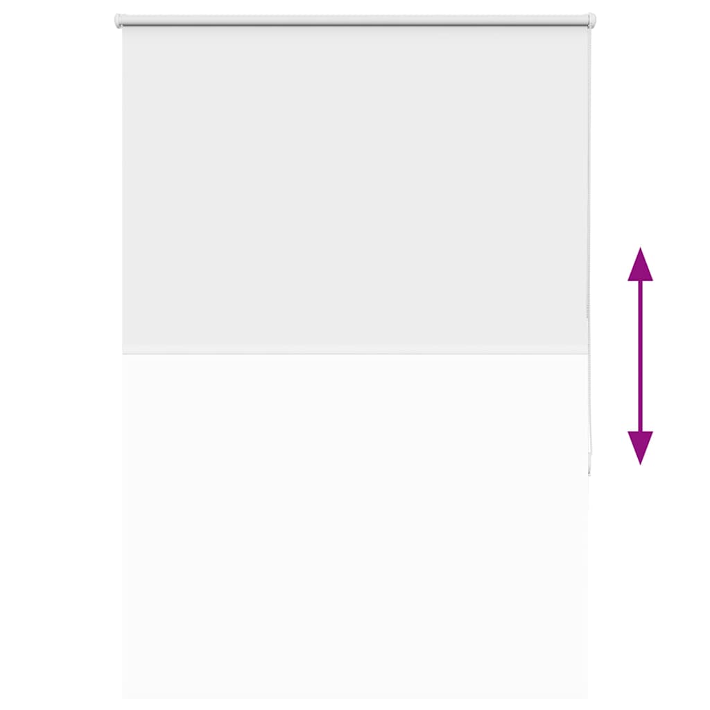 vidaXL Verdunkelungsrollo Weiß 100x130cm Stoffbreite 95,7cm Polyester
