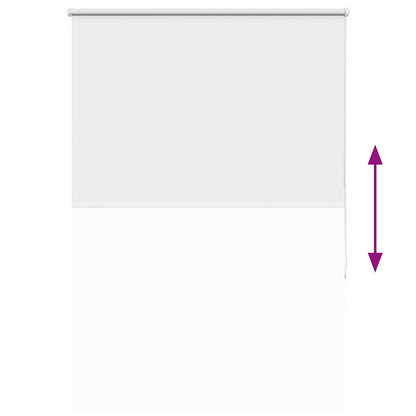 vidaXL Verdunkelungsrollo Weiß 115x130cm Stoffbreite 110,7cm Polyester