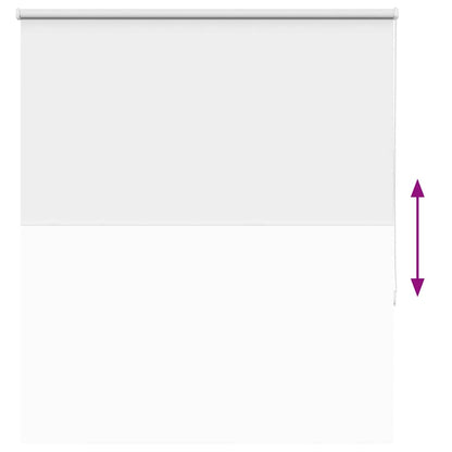 vidaXL Verdunkelungsrollo Weiß 135x130cm Stoffbreite 131,6cm Polyester