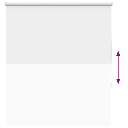vidaXL Verdunkelungsrollo Weiß 140x130cm Stoffbreite 136,6cm Polyester