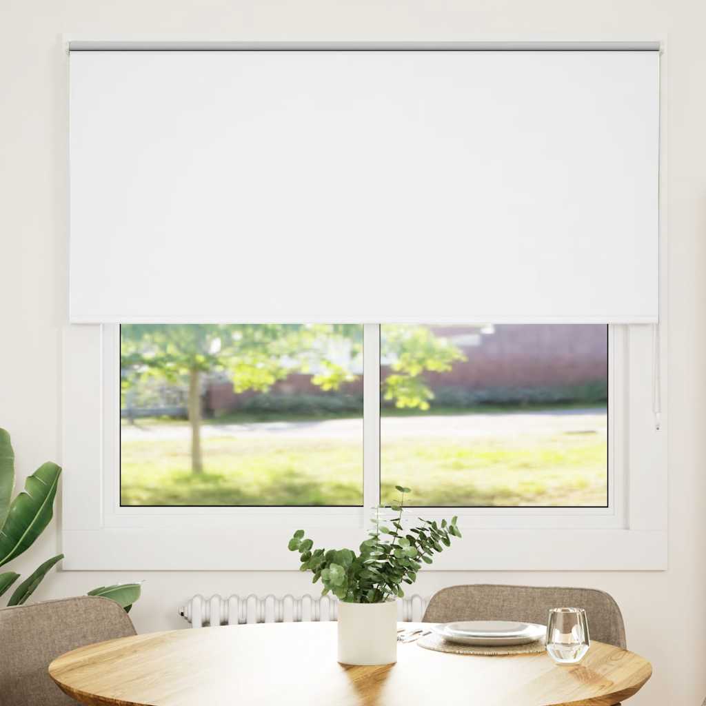 vidaXL Store occultant Blanc 160x130cm Largeur du tissu 156,6cm Polyester