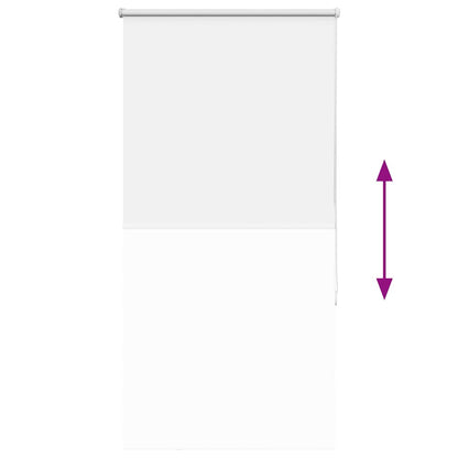vidaXL Verdunkelungsrollo Weiß 70x150cm Stoffbreite 65,7 cm Polyester