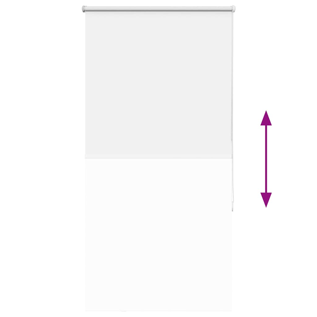 vidaXL Verdunkelungsrollo Weiß 75x150cm Stoffbreite 70,7 cm Polyester