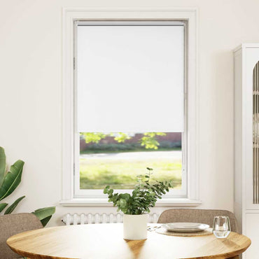 vidaXL Verdunkelungsrollo Weiß 80x150cm Stoffbreite 75,7 cm Polyester