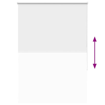 vidaXL Verdunkelungsrollo Weiß 110x150cm Stoffbreite 105,7cm Polyester