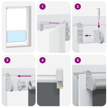 Verdunkelungsrollo Weiß 160x175 cm Stoffbreite 156,6 cm