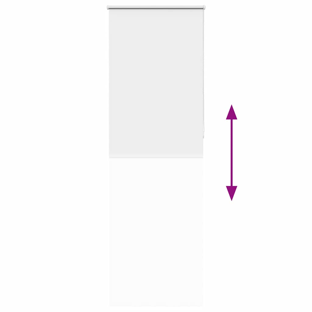 vidaXL Verdunkelungsrollo Weiß 70x210cm Stoffbreite 65,7 cm Polyester