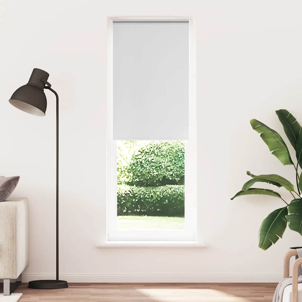 vidaXL Verdunkelungsrollo Weiß 85x210cm Stoffbreite 80,7 cm Polyester