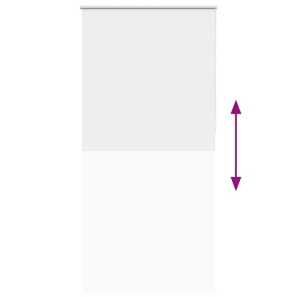 vidaXL Verdunkelungsrollo Weiß 90x210cm Stoffbreite 85,7 cm Polyester