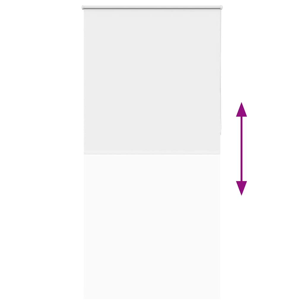 vidaXL Verdunkelungsrollo Weiß 95x210cm Stoffbreite 90,7 cm Polyester