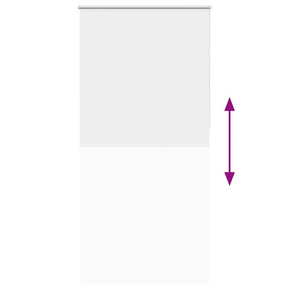 vidaXL Verdunkelungsrollo Weiß 95x210cm Stoffbreite 90,7 cm Polyester