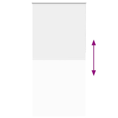 vidaXL Verdunkelungsrollo Weiß 105x210 cm Stoffbreite 100,7 cm