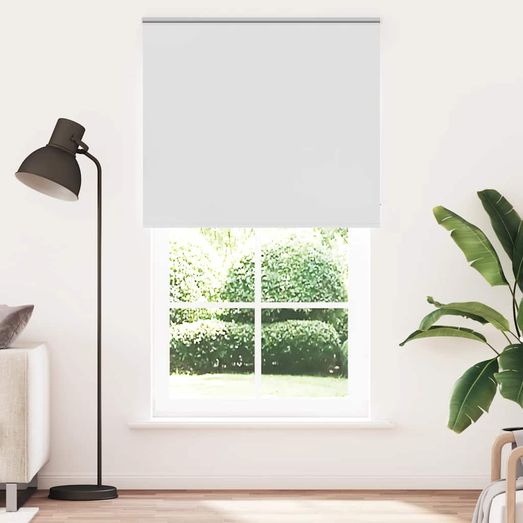 vidaXL Verdunkelungsrollo Weiß 125x210 cm Stoffbreite 121,6 cm