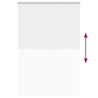 vidaXL Verdunkelungsrollo Weiß 165x210cm Stoffbreite 161,6cm Polyester