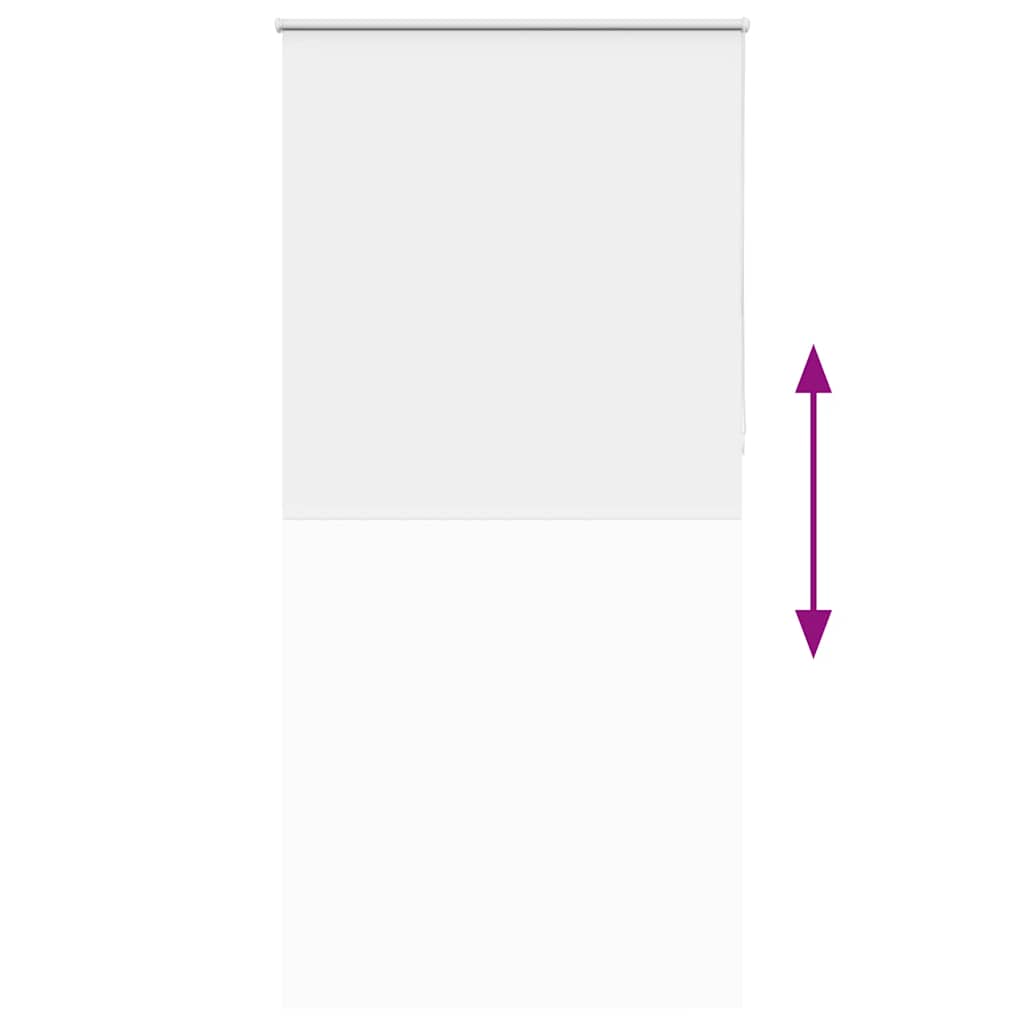 vidaXL Verdunkelungsrollo Weiß 110x230cm Stoffbreite 105,7cm Polyester
