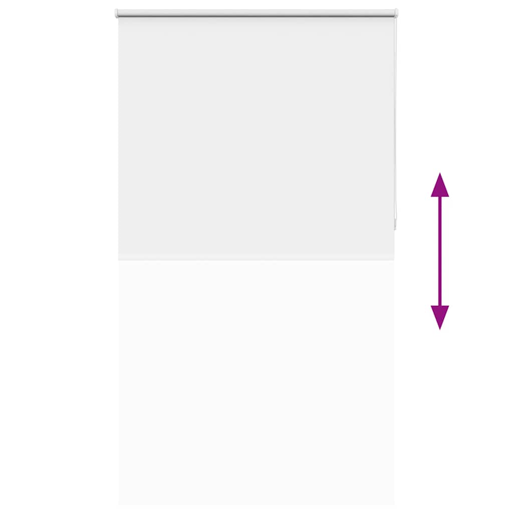 vidaXL Verdunkelungsrollo Weiß 125x230cm Stoffbreite 121,6cm Polyester
