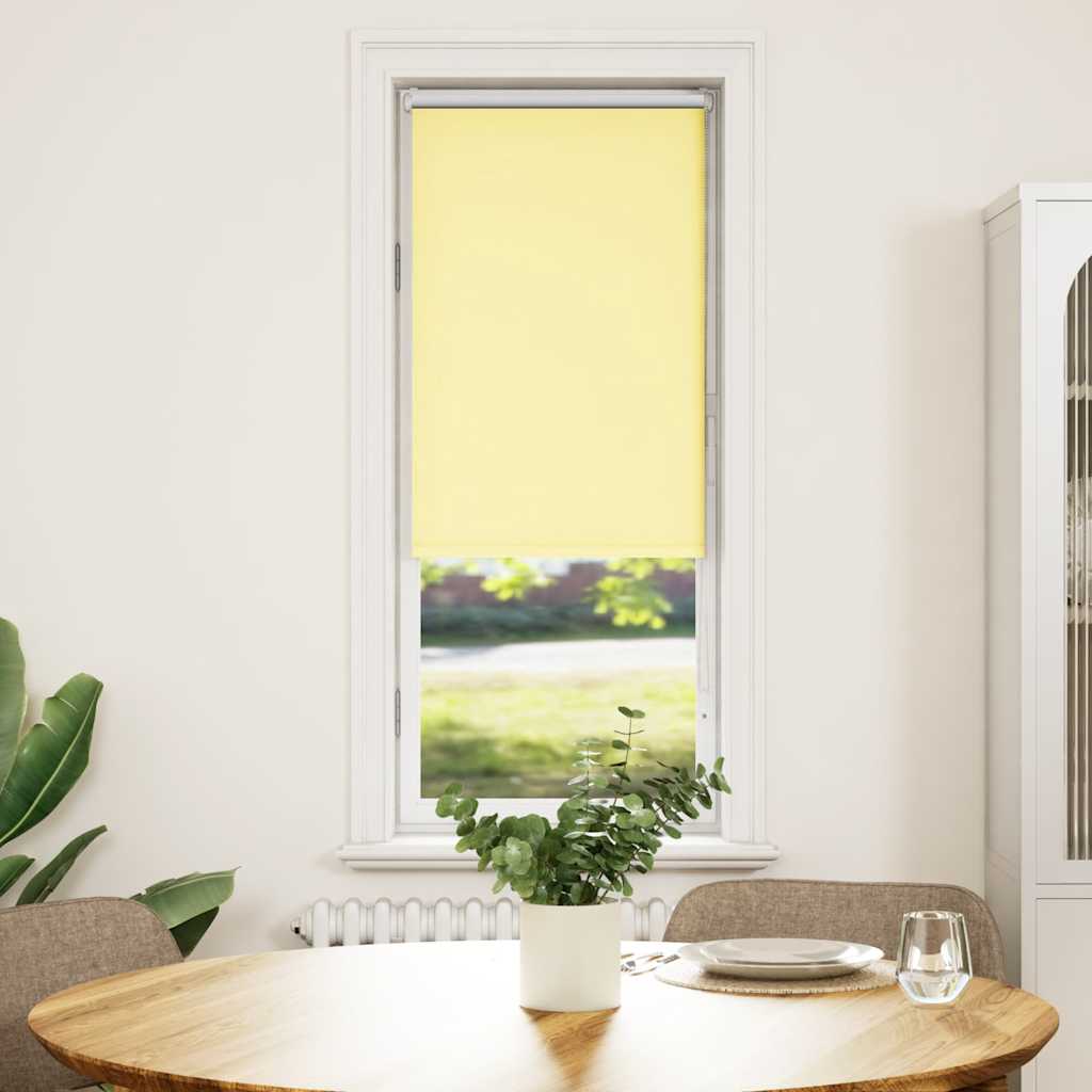 vidaXL Verdunkelungsrollo Gelb 40x130 cm Stoffbreite 35,7 cm Polyester