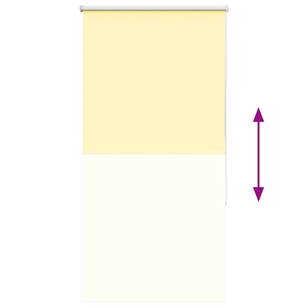 vidaXL Verdunkelungsrollo Gelb 75x130 cm Stoffbreite 70,7 cm Polyester